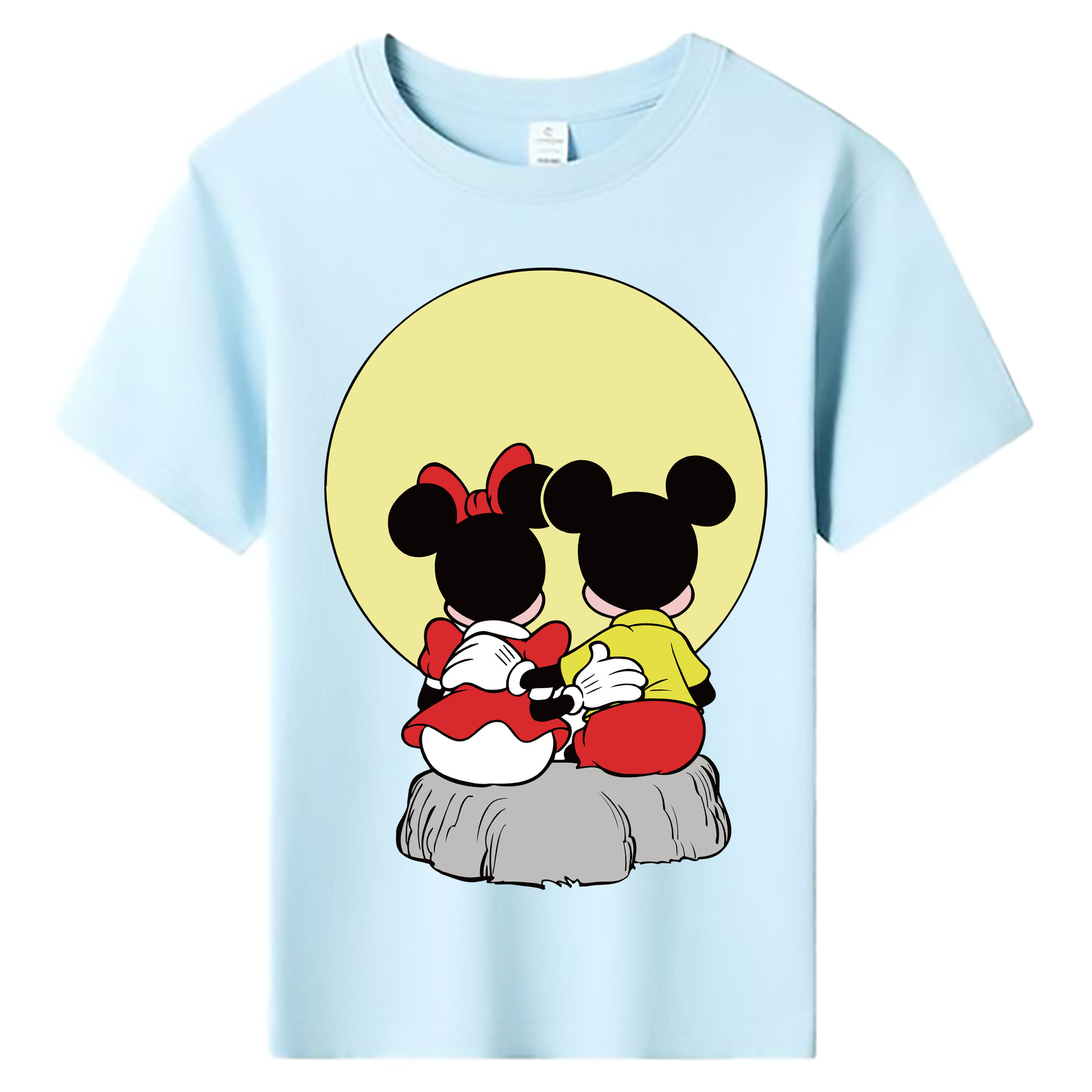 ミッキーマウス Mickey Mouse 綿100％キッズTシャツ（フロントプリント）